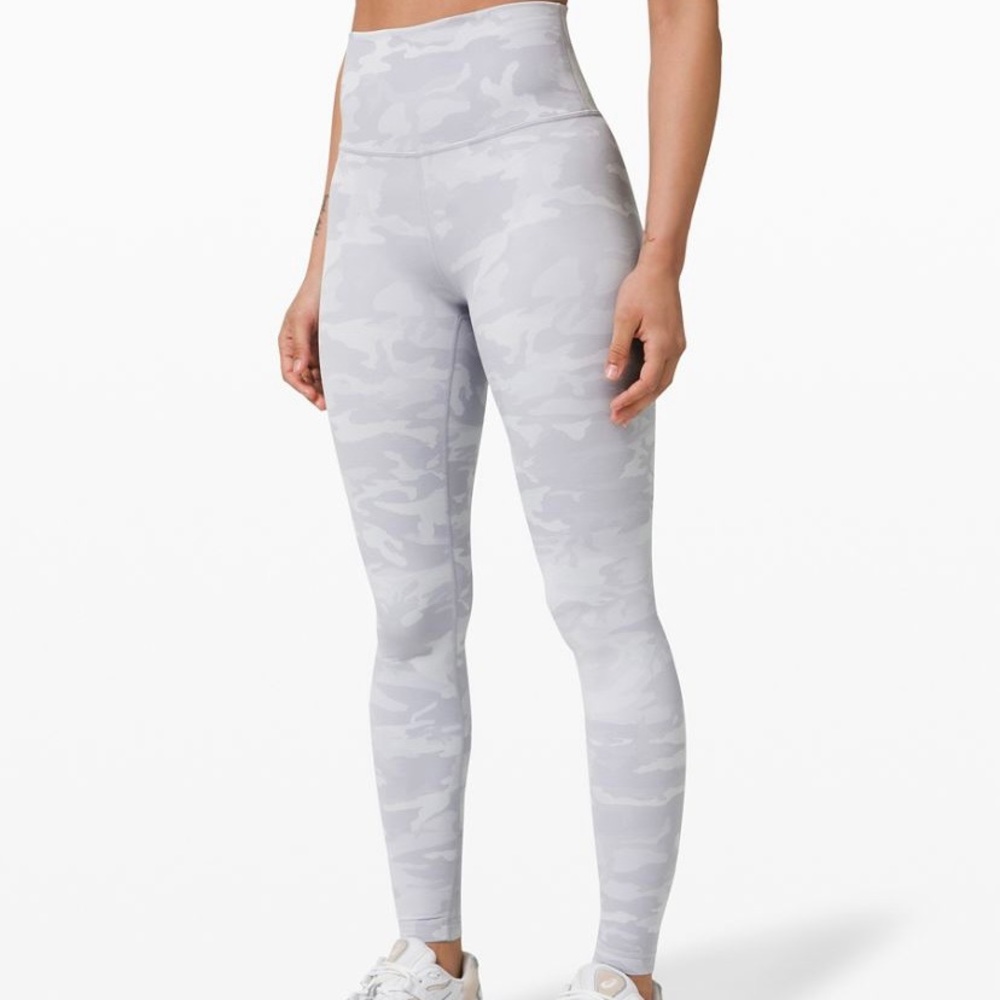 Lululemon HR White Camo Wunder Under Leggings